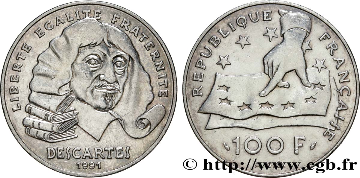 100 francs René Descartes 1991  F.459/2 SUP 
