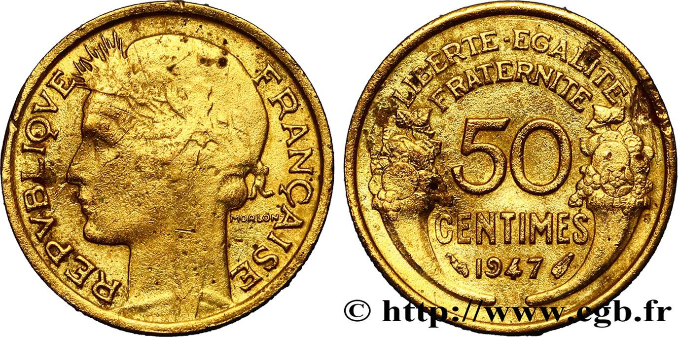 50 centimes Morlon 1947 Paris F.192/19 TB+ 
