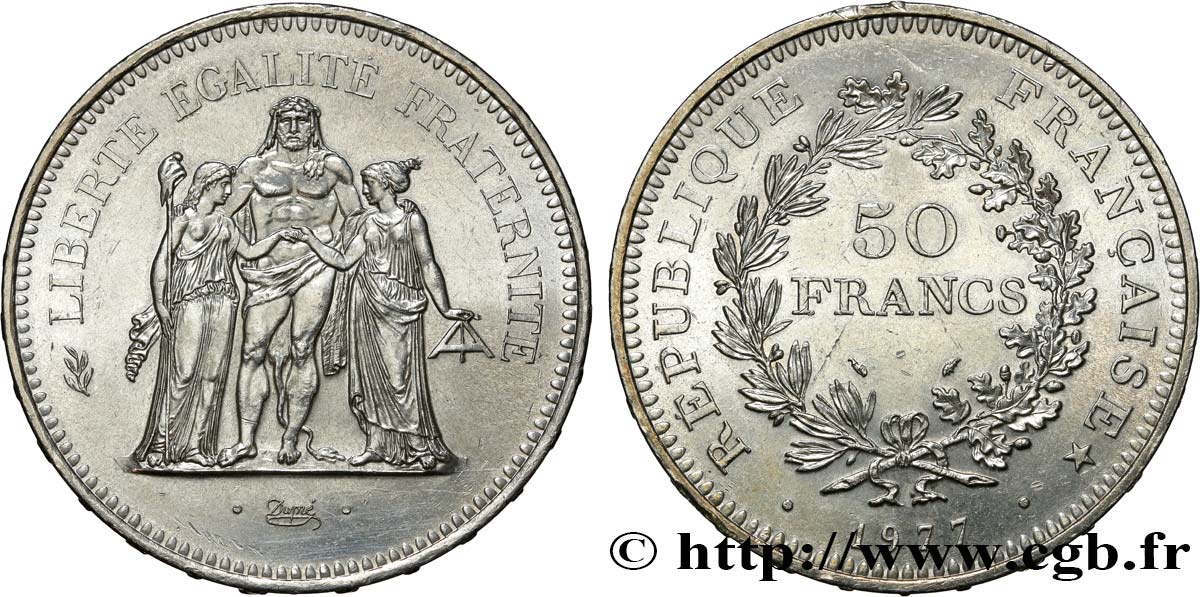 50 francs Hercule 1977  F.427/5 SPL 