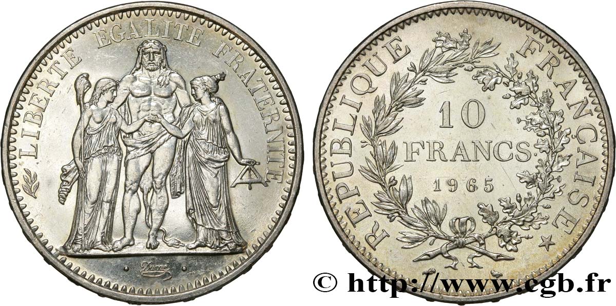 10 francs Hercule 1965  F.364/3 TTB 