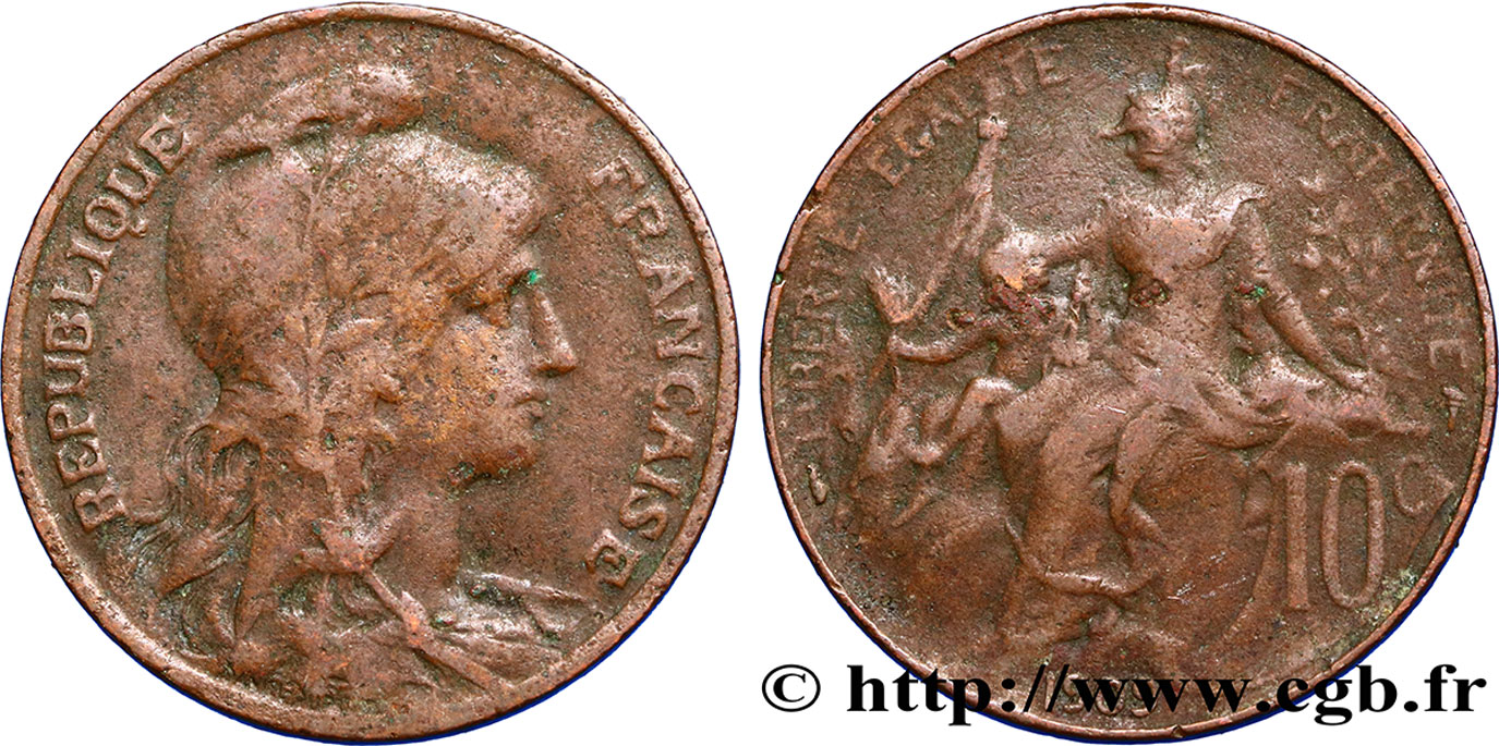 10 centimes Daniel-Dupuis 1909  F.136/18 B12 
