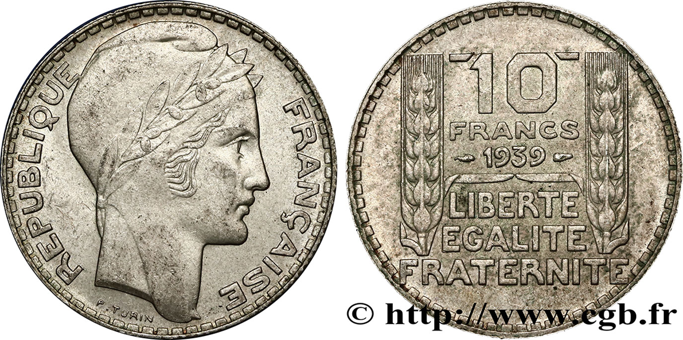 10 francs Turin 1939  F.360/10 BB52 