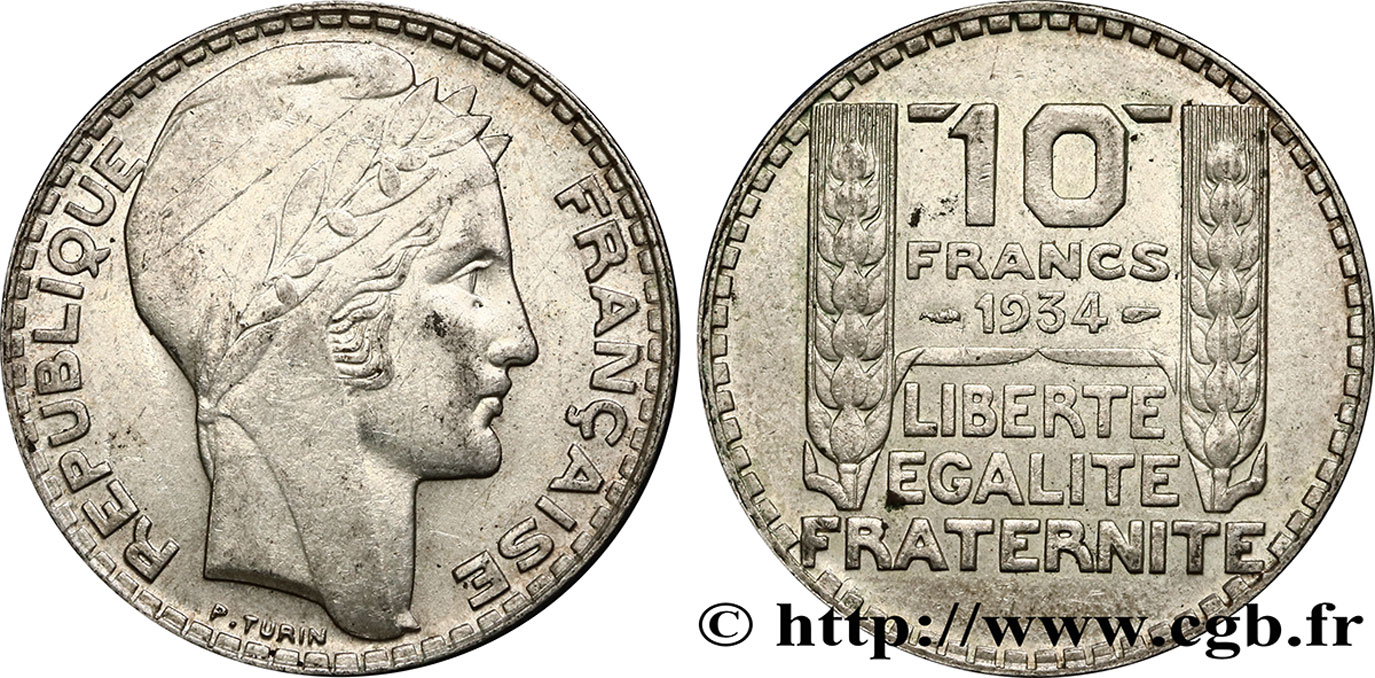 10 francs Turin 1934  F.360/7 MBC45 