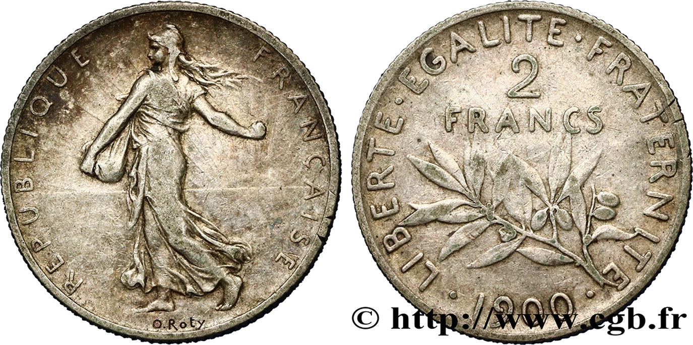 2 francs Semeuse 1900  F.266/4 MB30 
