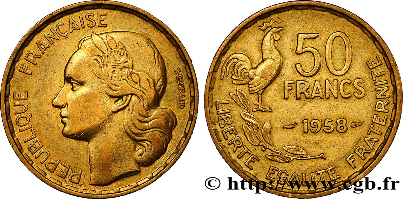 50 francs Guiraud 1958  F.425/14 BB45 
