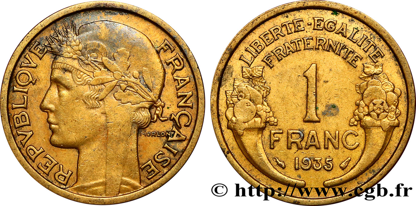 1 franc Morlon 1935 Paris F.219/6 TB35 