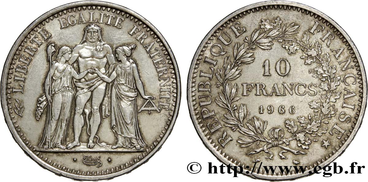 10 francs Hercule 1966  F.364/4 XF 