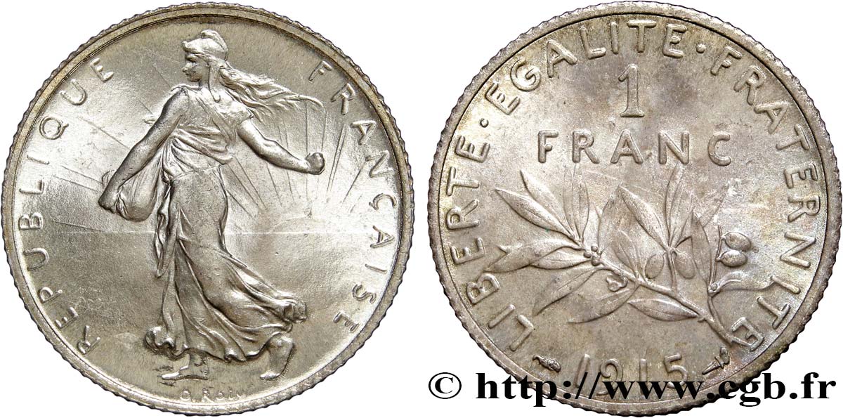 1 franc Semeuse 1915 Paris F.217/21 ST65 