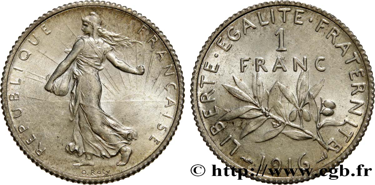 1 franc Semeuse 1916 Paris F.217/22 SC63 