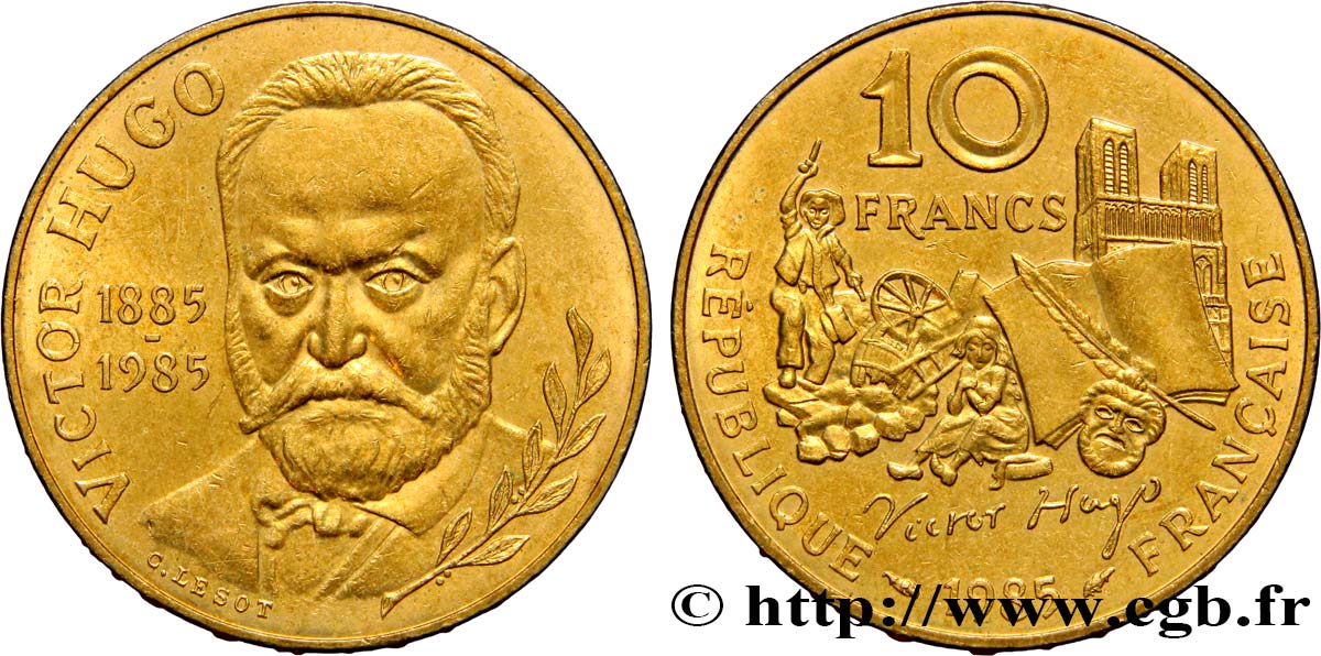 10 francs Victor Hugo 1985  F.370/2 EBC60 