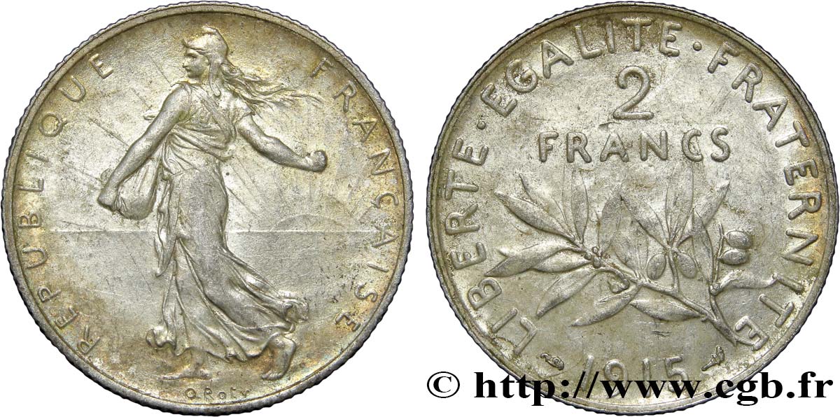 2 francs Semeuse 1915  F.266/17 TTB50 