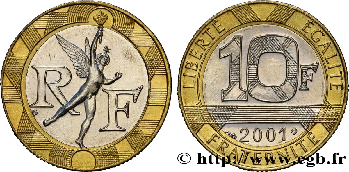 10 francs Génie de la Bastille 2001 Pessac F.375/18 fST64 