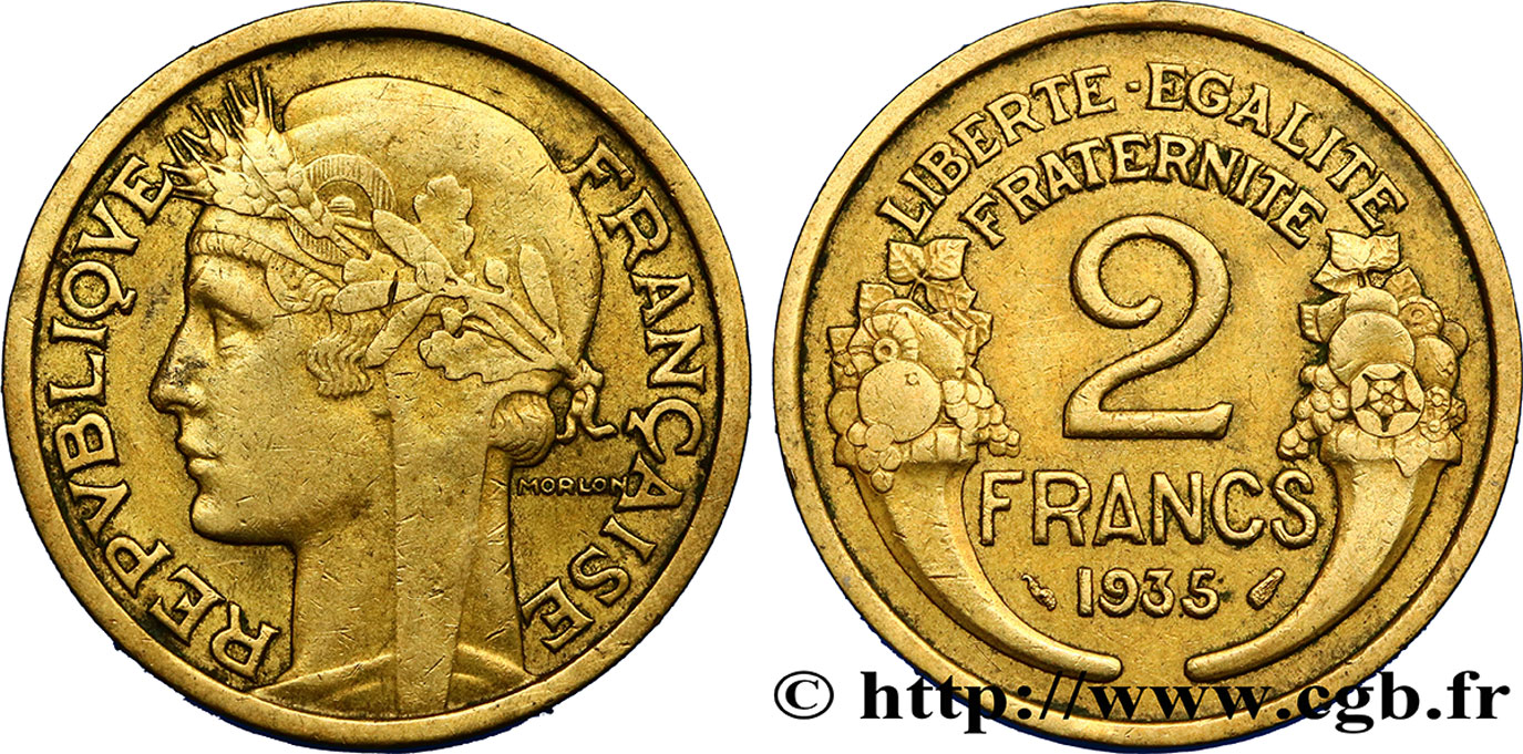 2 francs Morlon 1935  F.268/8 BC35 