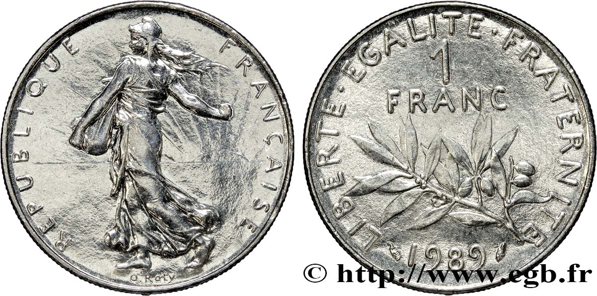 1 franc Semeuse 1989 Pessac F.226/34 MS60 
