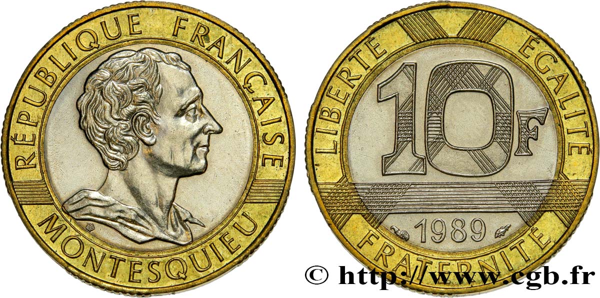 10 francs Montesquieu 1989  F.376/2 SPL63 