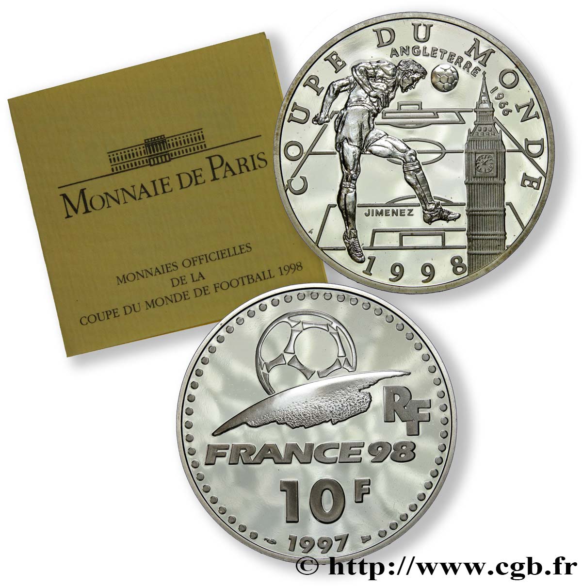 Belle Epreuve 10 Francs - Angleterre 1997  F.1309 1 fST64 