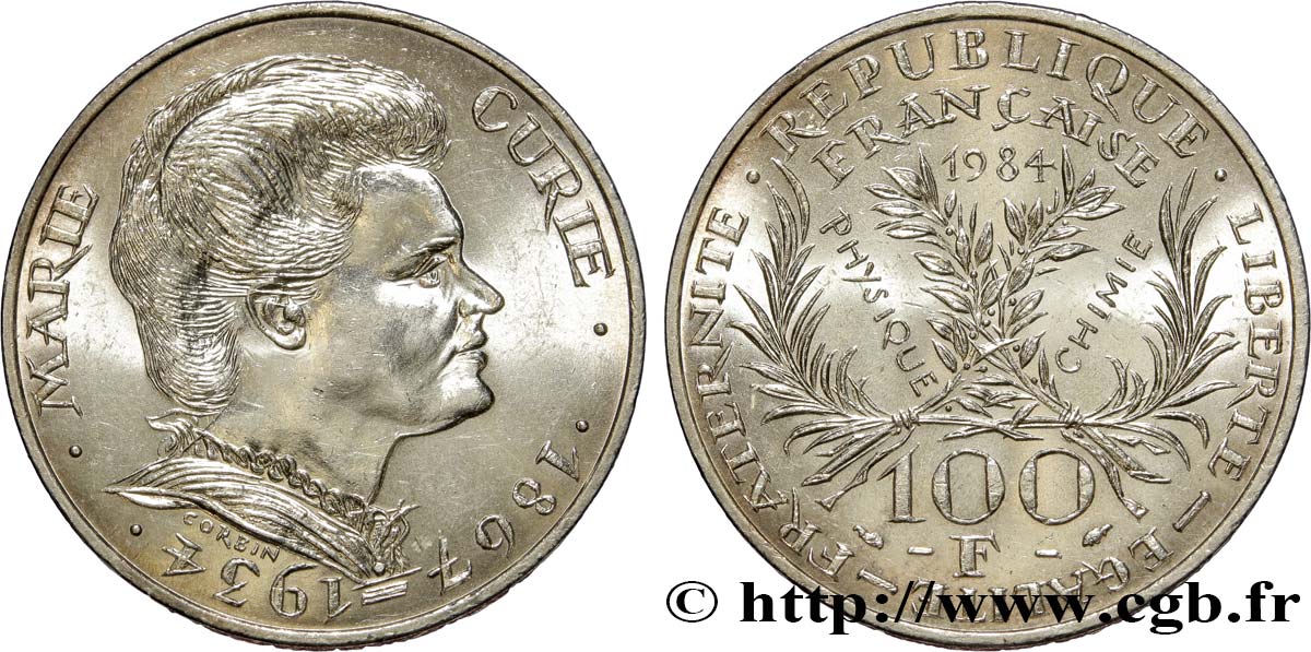 100 francs Marie Curie 1984  F.452/2 MS 