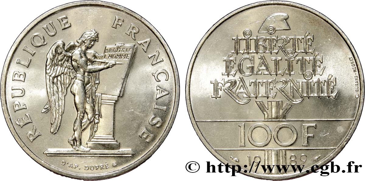 100 francs Droits de l’Homme 1989  F.457/2 SC63 