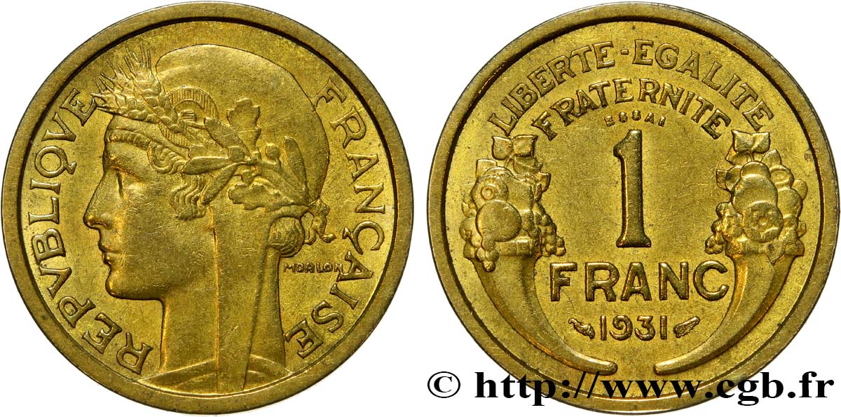 Essai de 1 franc Morlon 1931  F.219/1 EBC 