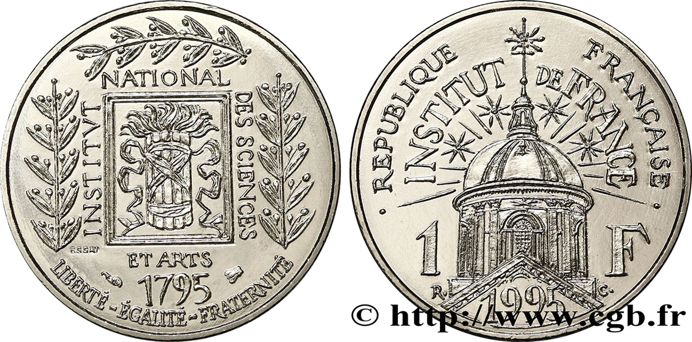 Essai de 1 franc Institut de France 1995 Pessac F.230/1 MS 