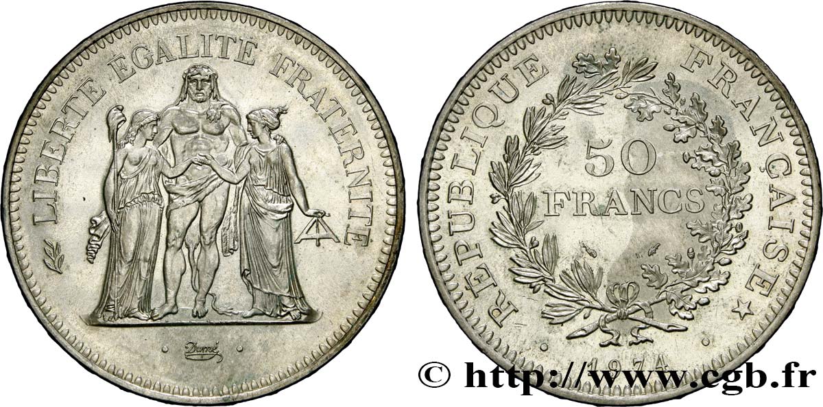 50 francs Hercule 1974  F.427/2 EBC 