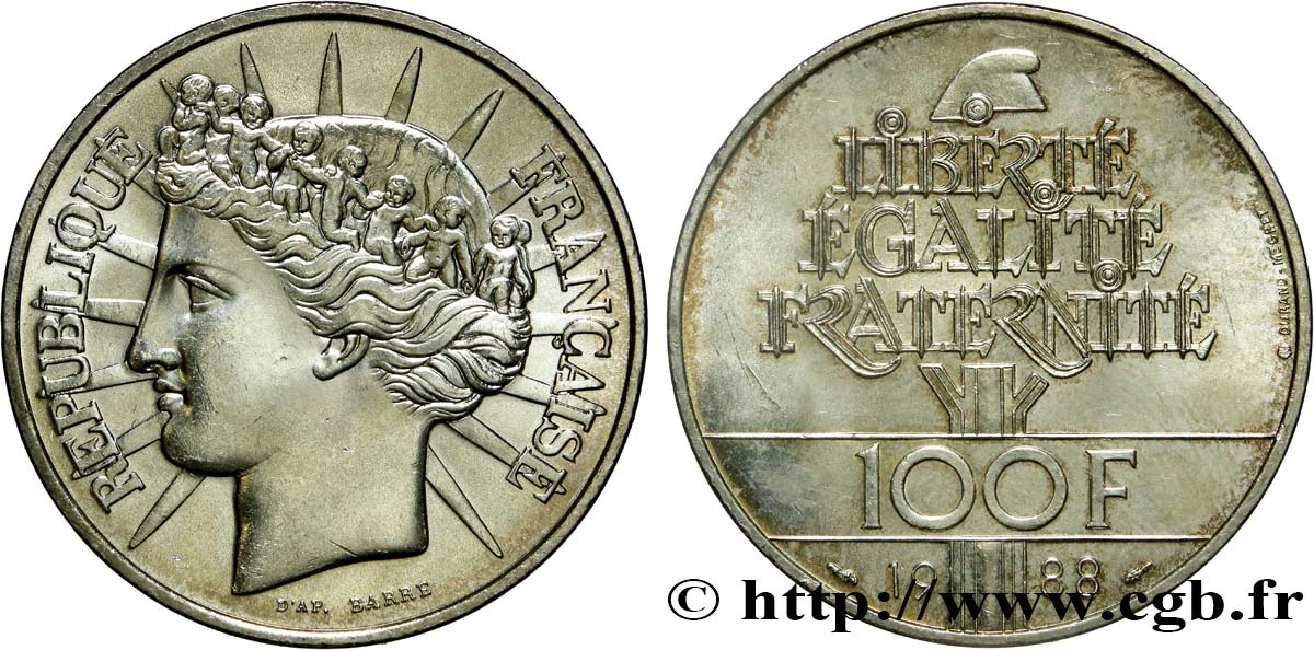 100 francs Fraternité 1988  F.456/2 SPL 