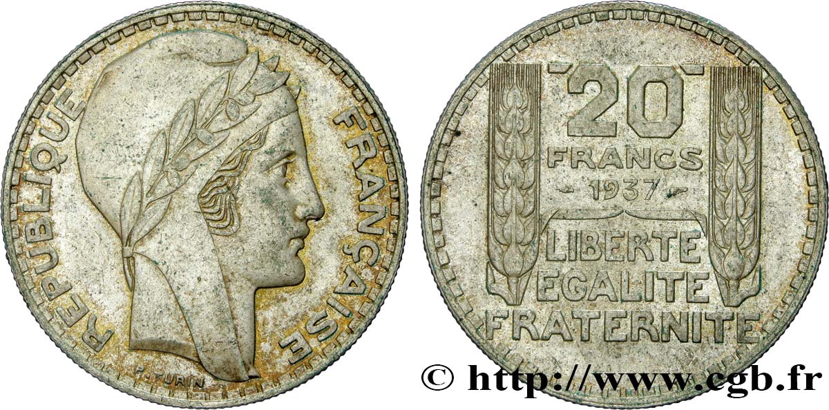 20 francs Turin 1937  F.400/8 XF48 