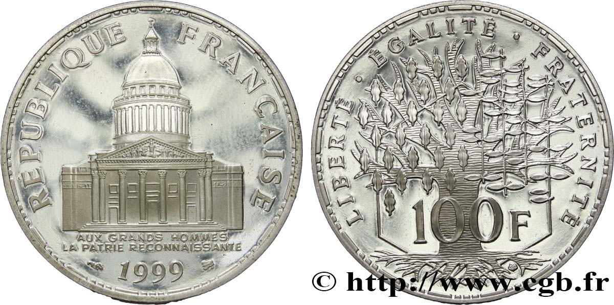 100 francs Panthéon, Belle Épreuve 1999  F.451/22 ST 