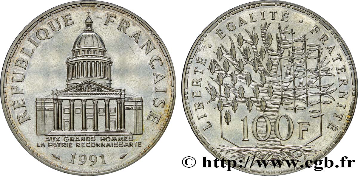 100 francs Panthéon 1991  F.451/11 SPL63 