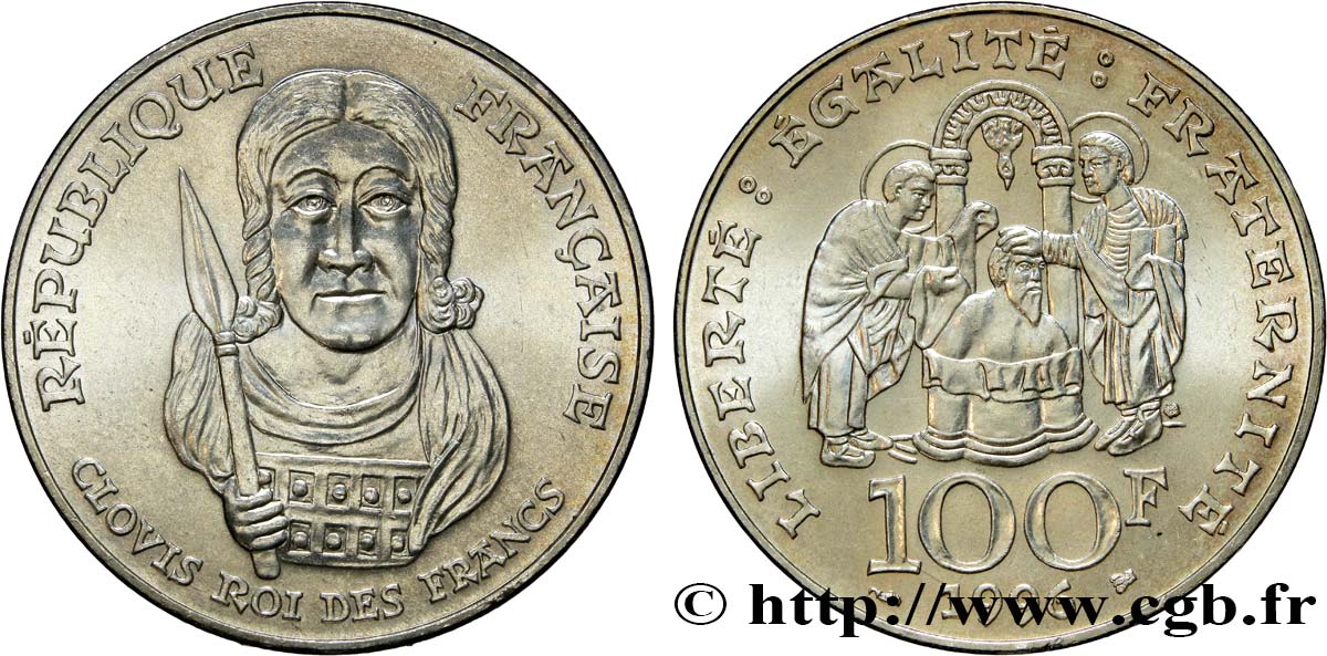 100 francs Clovis 1996  F.464/2 MS63 