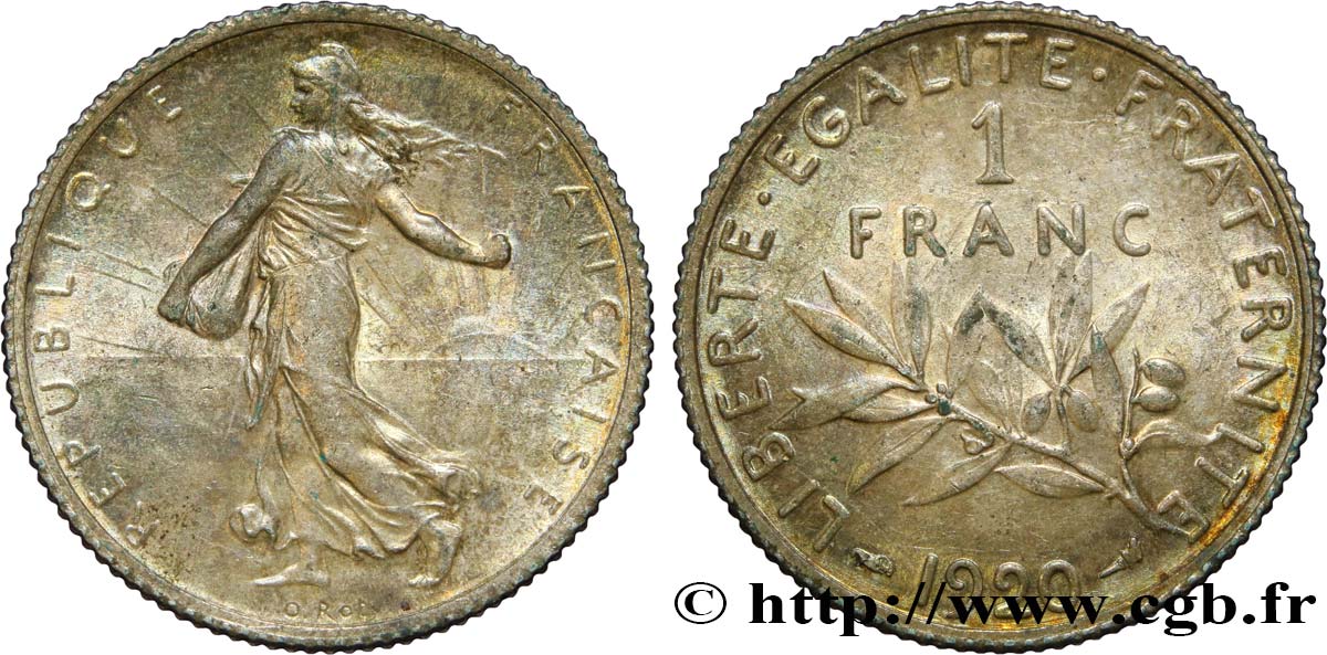 1 franc Semeuse 1920 Paris F.217/26 SPL63 