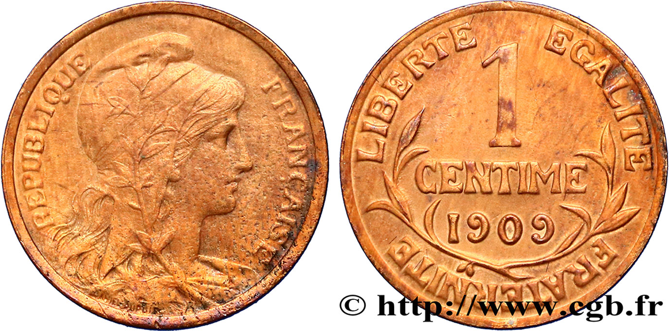 1 centime Daniel-Dupuis 1909 Paris F.105/11 TTB40 