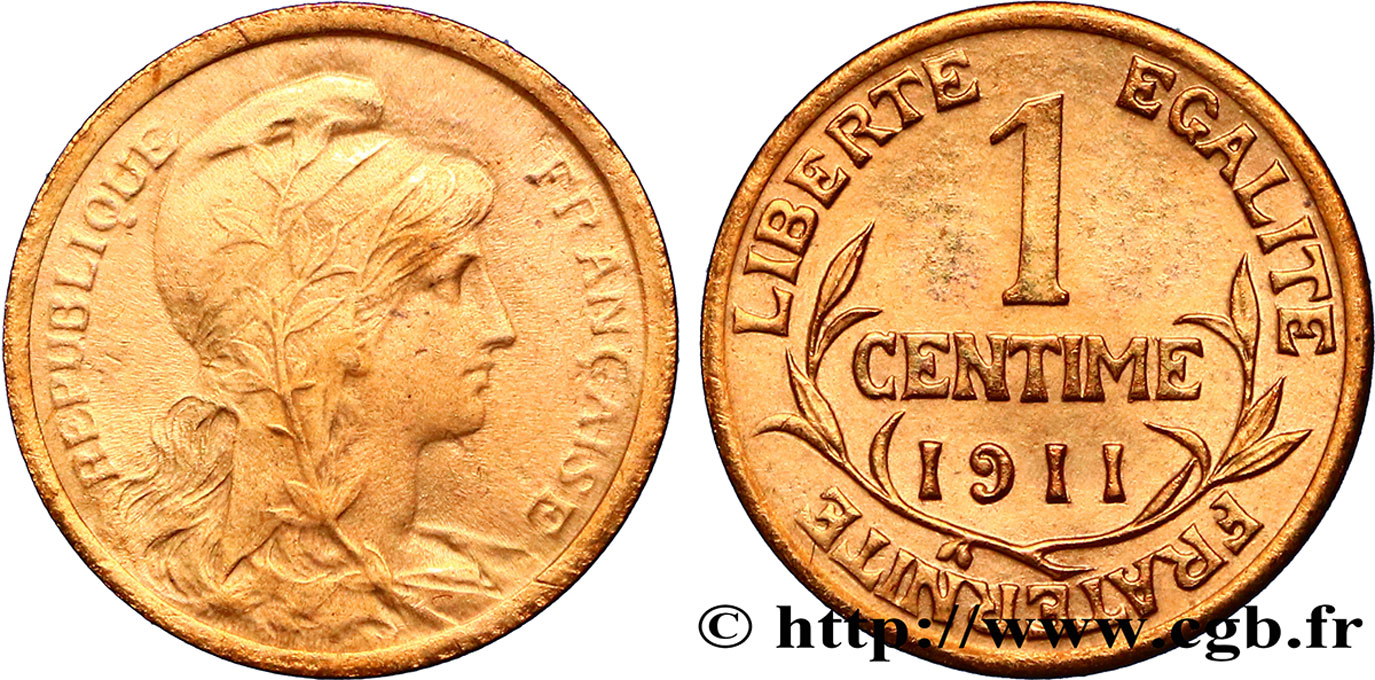 1 centime Daniel-Dupuis 1911 Paris F.105/13 TTB 