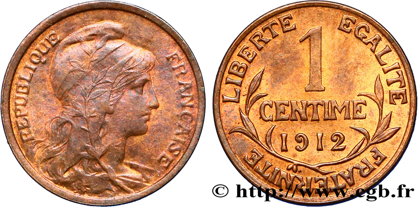 1 centime Daniel-Dupuis 1912  F.105/14 SUP55 