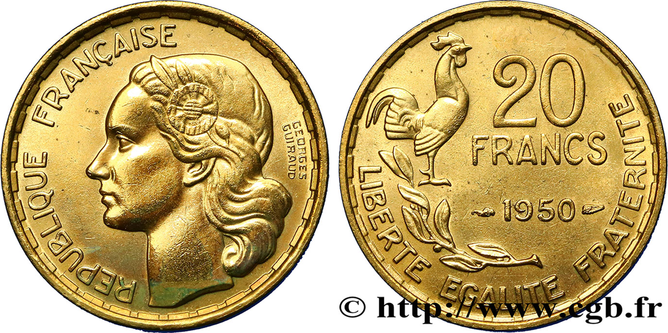 20 francs Georges Guiraud 1950  F.401/1 TTB52 