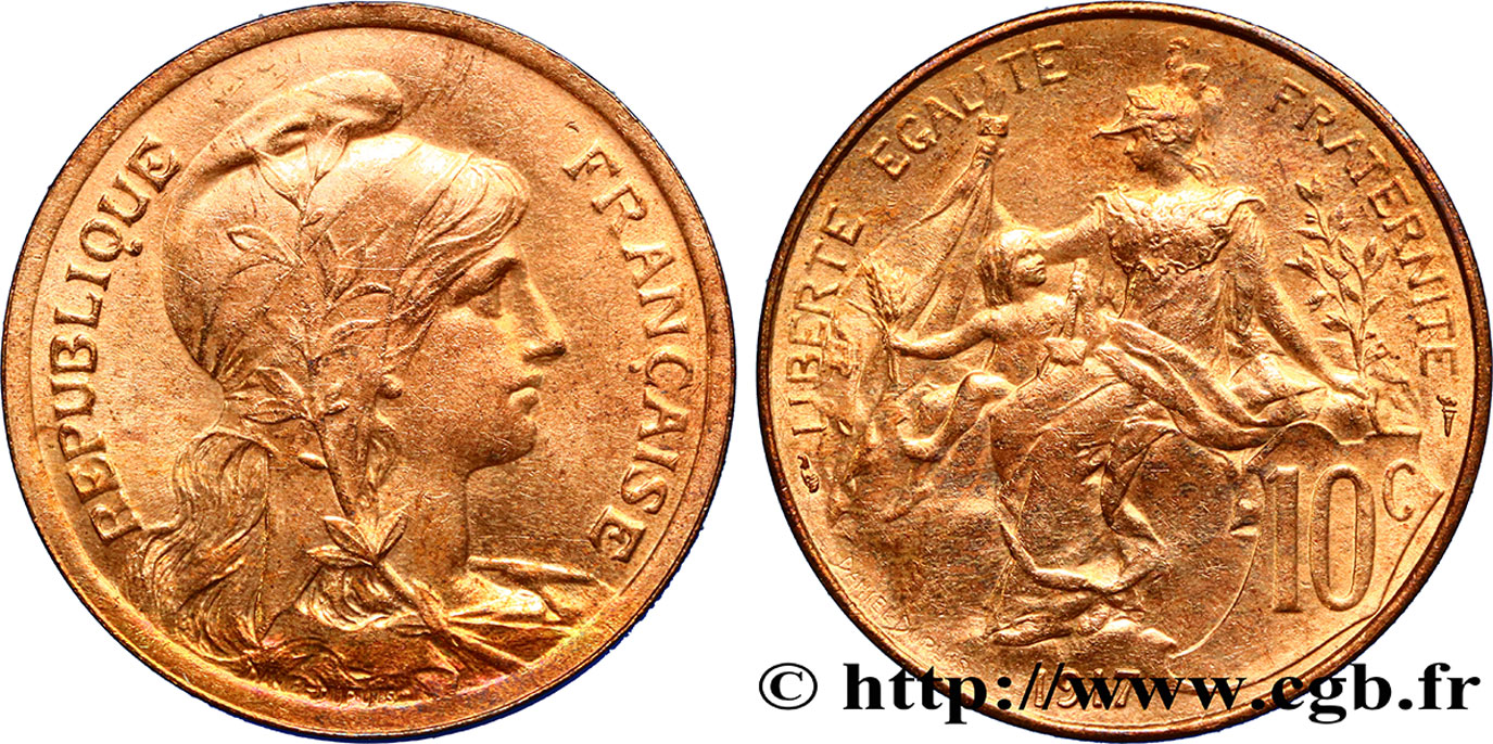 10 centimes Daniel-Dupuis 1917  F.136/28 TTB52 