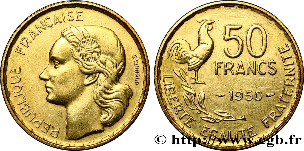 50 francs Guiraud 1950  F.425/3 SUP 