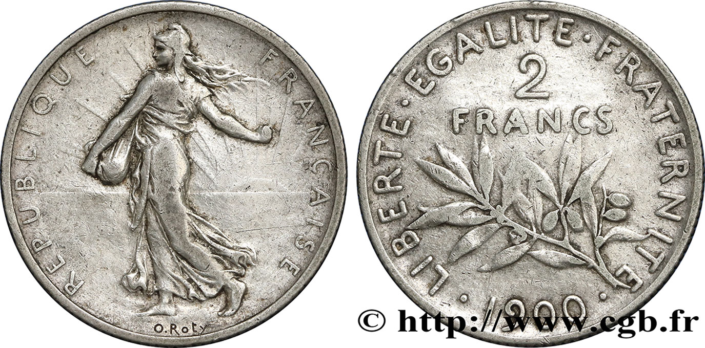 2 francs Semeuse 1900  F.266/4 TB25 