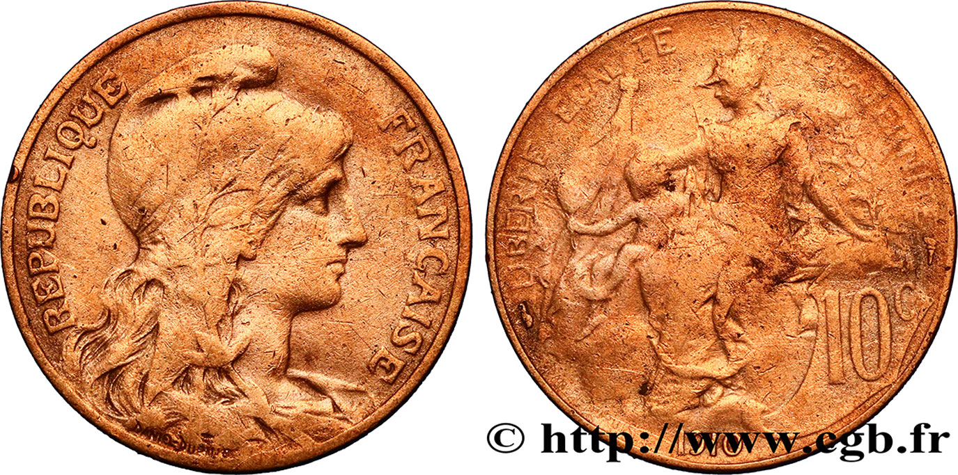 10 centimes Daniel-Dupuis 1910  F.136/19 MB35 