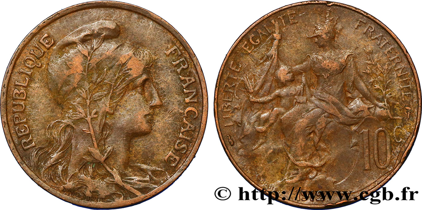 10 centimes Daniel-Dupuis 1912  F.136/21 TTB48 