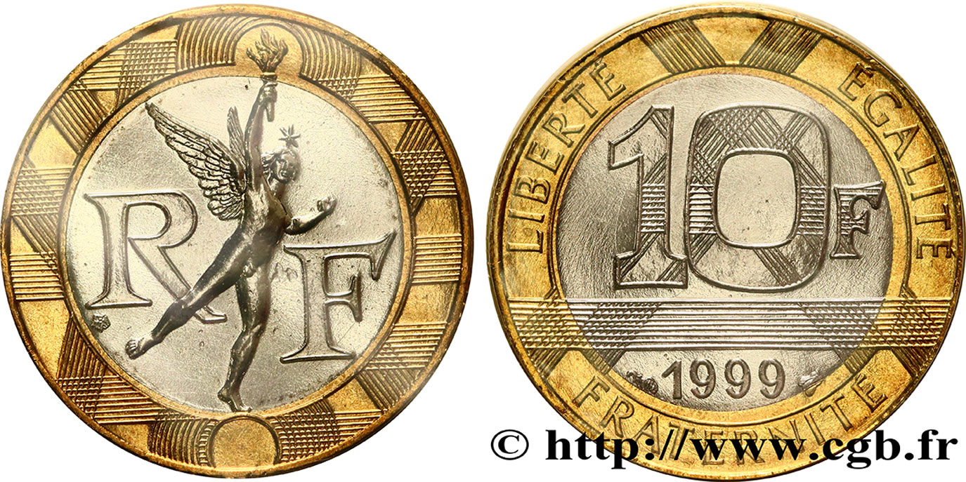 10 francs Génie de la Bastille 1999 Pessac F.375/16 ST 