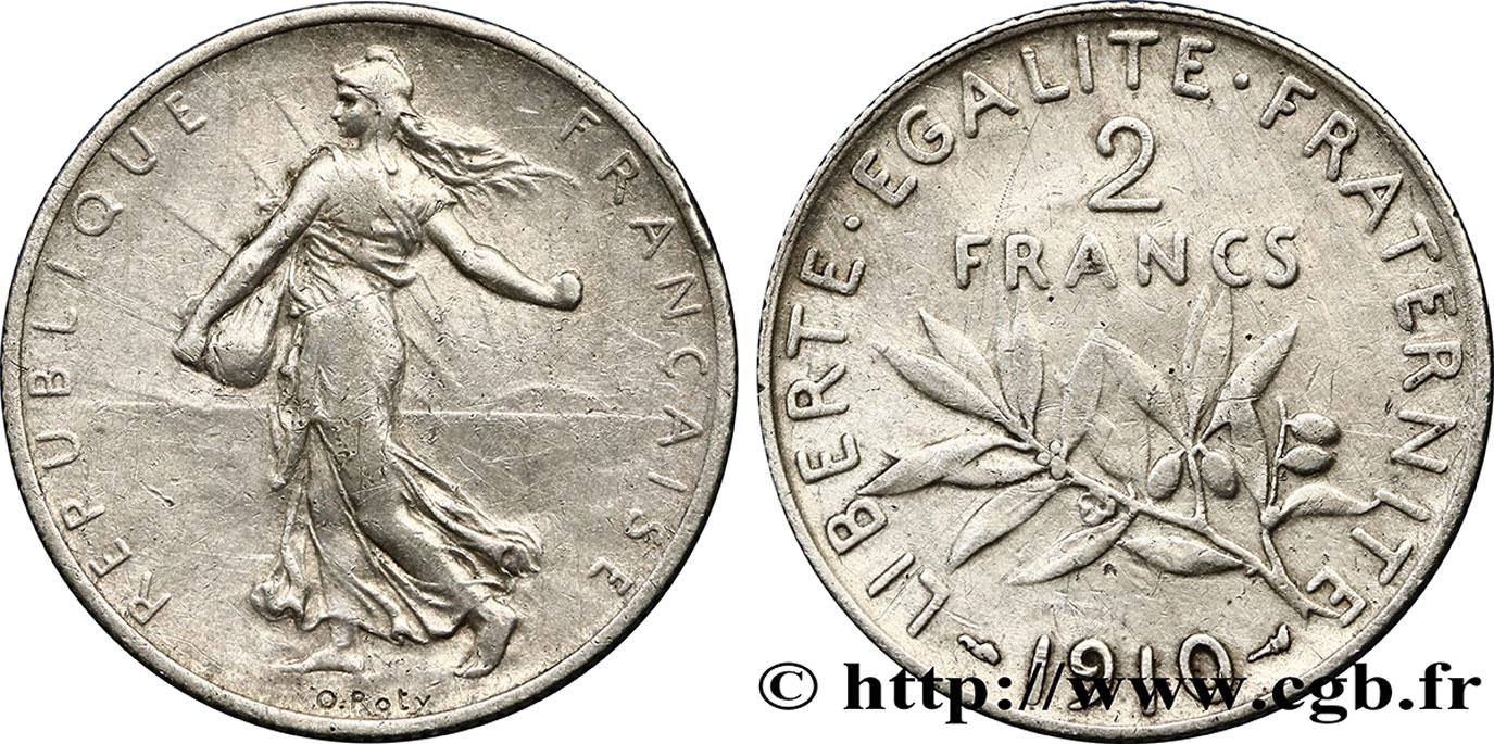 2 francs Semeuse 1910  F.266/12 VF30 