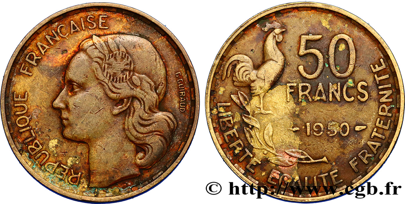 50 francs Guiraud 1950  F.425/3 TB+ 