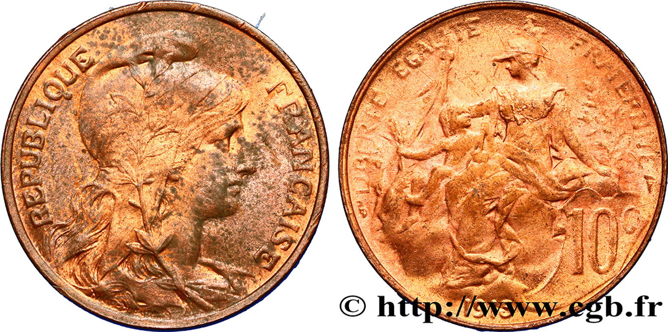 10 centimes Daniel-Dupuis 1915  F.136/24 SUP58 