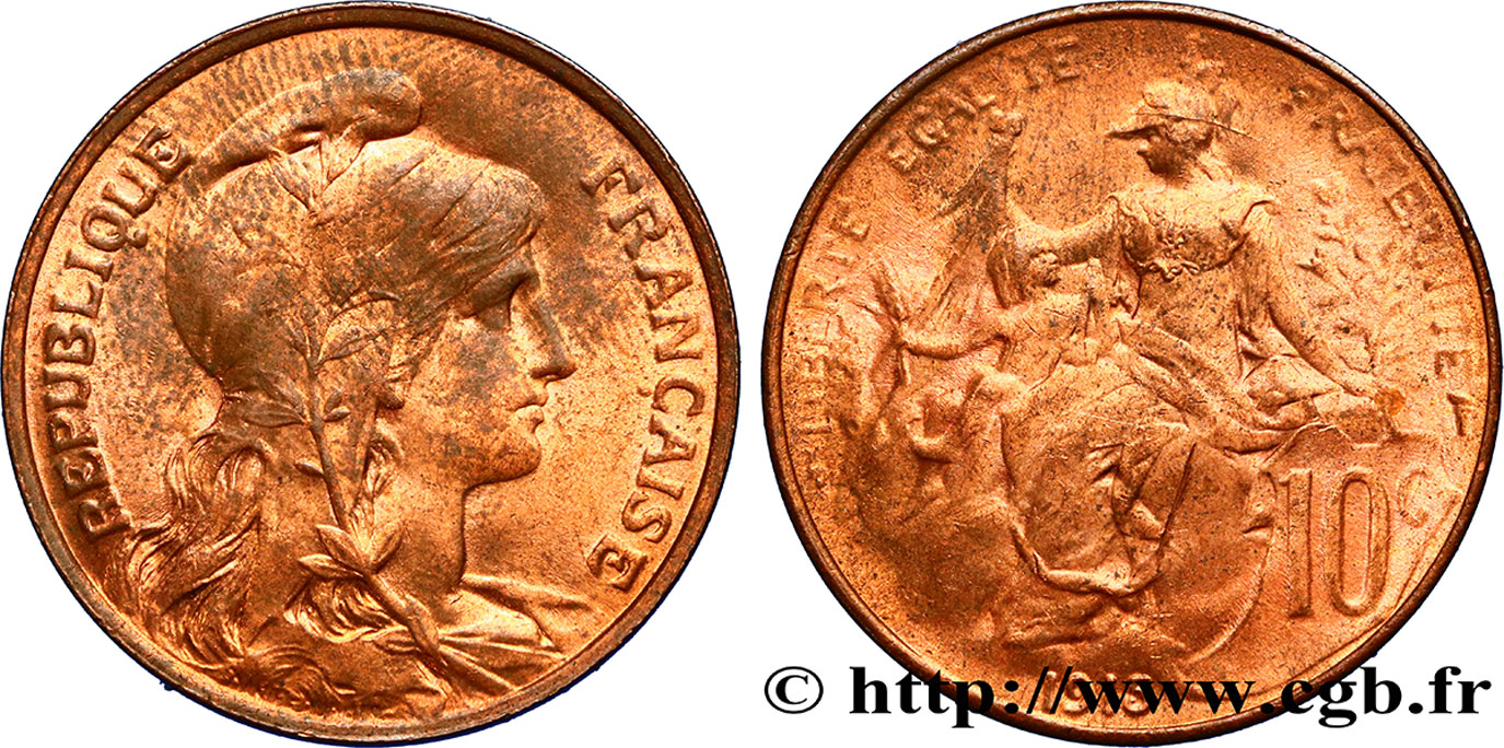 10 centimes Daniel-Dupuis 1915  F.136/24 SUP58 