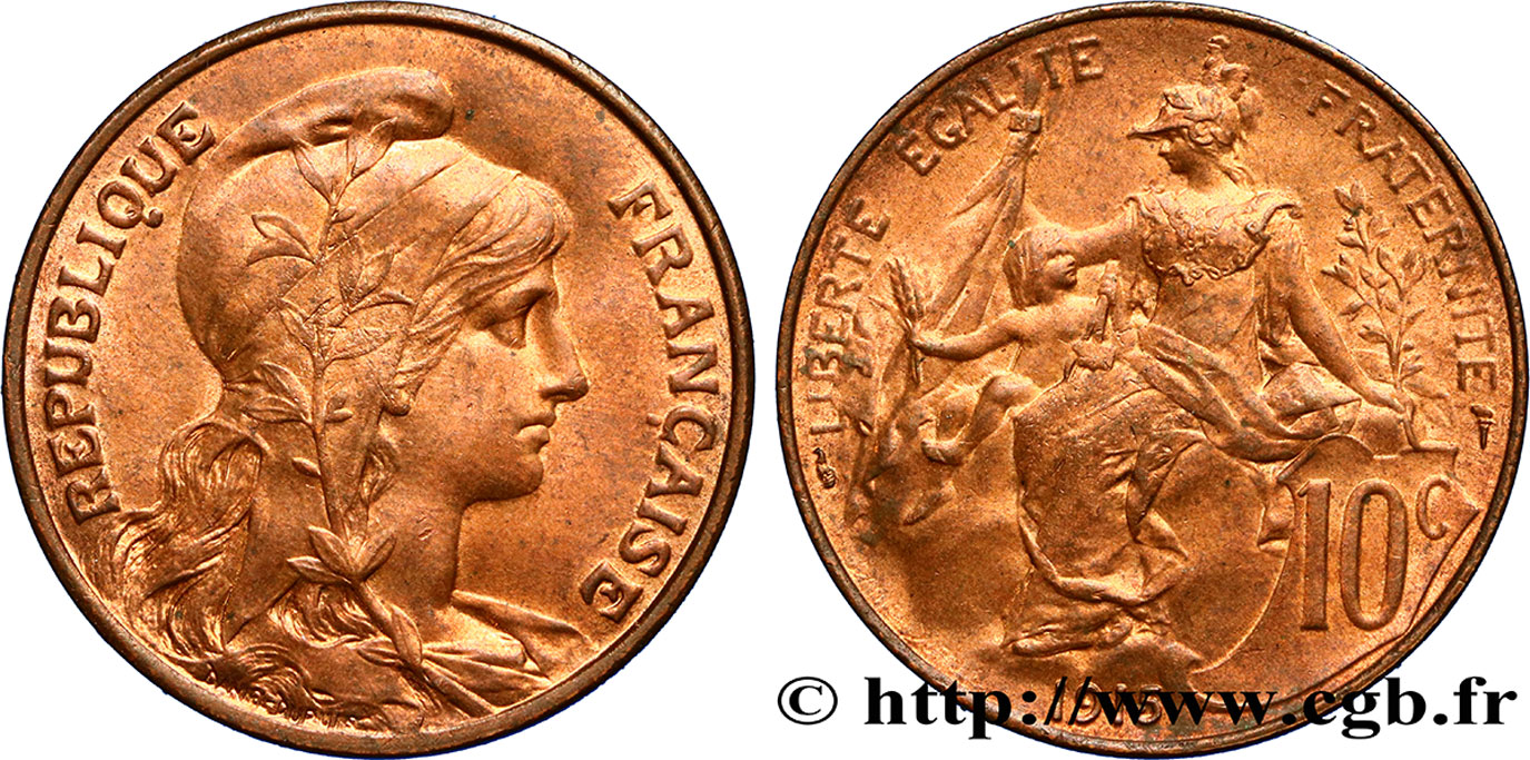 10 centimes Daniel-Dupuis 1915  F.136/24 SUP58 