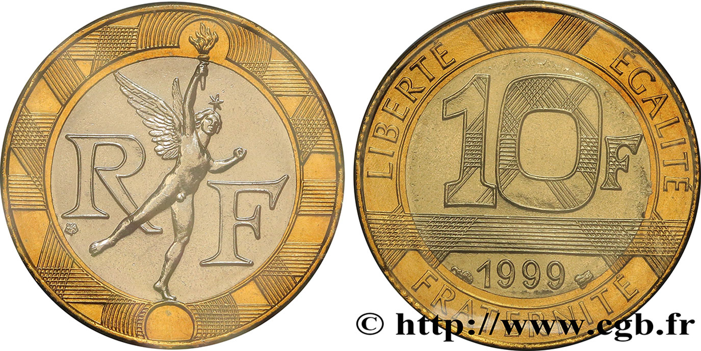 10 francs Génie de la Bastille 1999 Pessac F.375/16 MS 