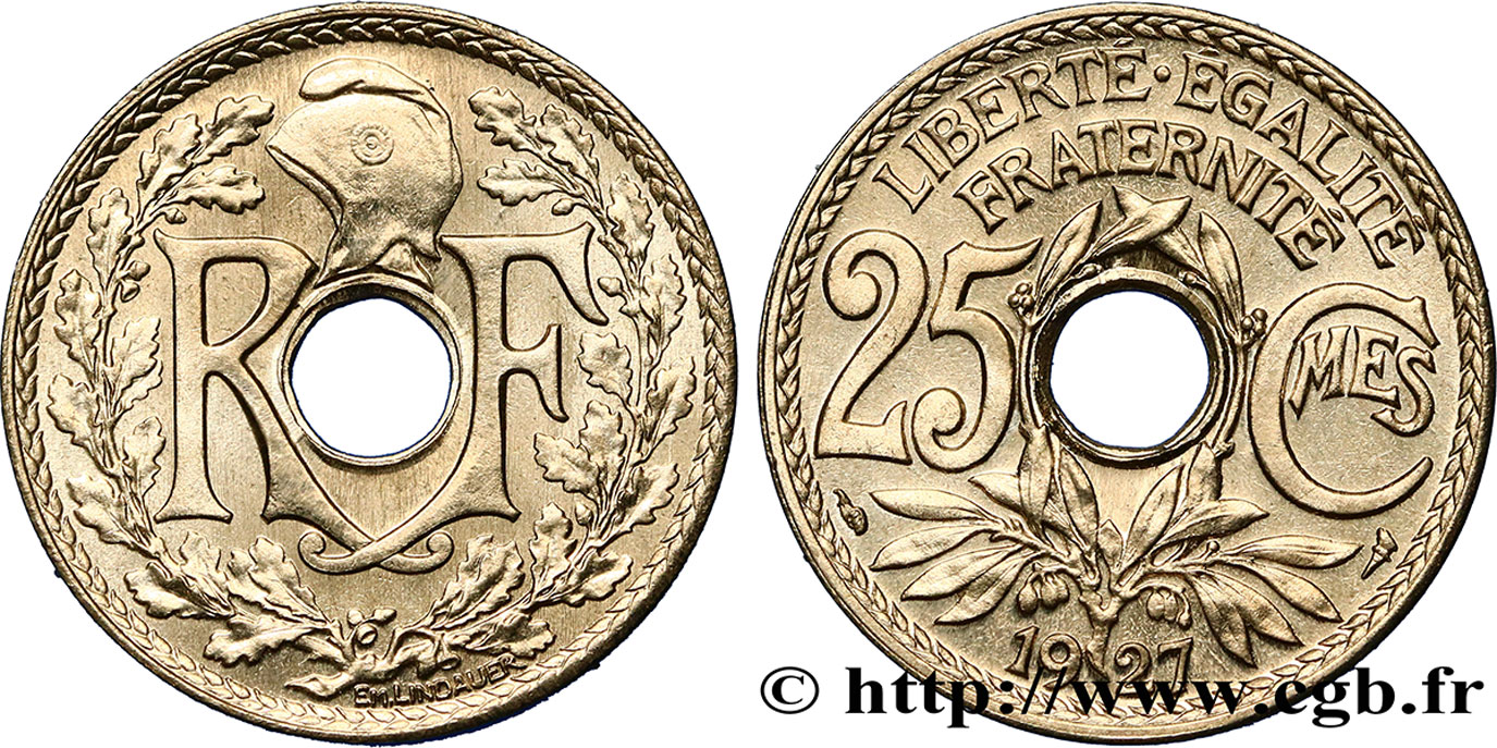 25 centimes Lindauer 1927  F.171/11 SPL64 