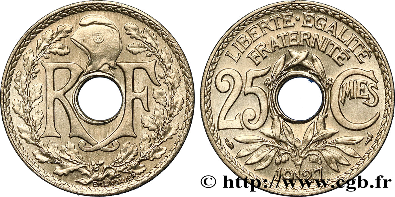 25 centimes Lindauer 1927  F.171/11 SPL64 