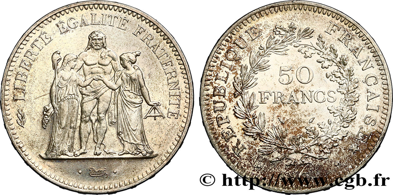 50 francs Hercule, avers de la 20 francs 1974  F.426/1 VZ55 